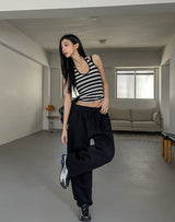 Molly Stripe Halter Sleeveless
