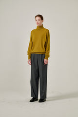 Cashmere turtle neck knit (Black)