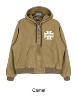 Kira Vintage Quilted Hooded Jumper