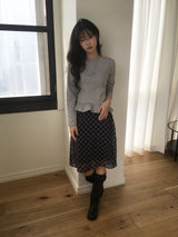 Plaid Midi Skirt