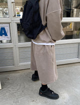 No.0637 pigment heavy hood & shorts SET (3color)