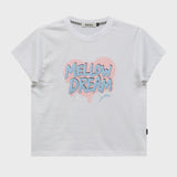 MELLOW DREAM Sketch Heart Half Sleeve T-shirt