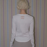 C 90S LINE BASIC LONG SLEEVE T-SHIRT_WHITE