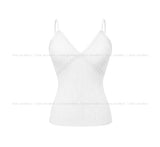 Roen Ribbed Lace With Cup Sleeveless