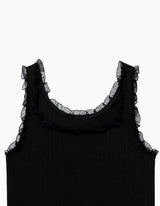 LACE POINT SLEEVELESS (BLACK)