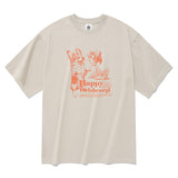 ハッピーウェルシュコーギーTシャツ