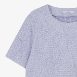 リンクルクロップTシャツ　バイオレット