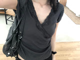 エリンレースパフショートスリーブTシャツ (2 colors)