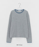 [unisex] Huked Color Matching Waffle Warmer Over Long Sleeve Tee