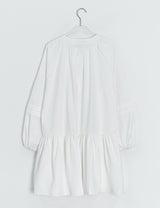 Rohigh Pintuck Shirring Layered Blouse One Piece