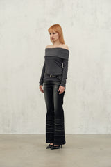 cross boots cut (black)