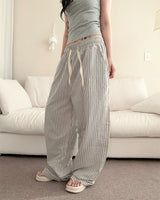 [Unisex/Summer Pants] Lev Linen Stripe Banding Pants (4 colors)