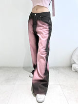 1079. Pink washing denim wide pt