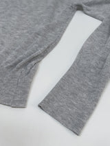 Clips U-neck See-through Knit