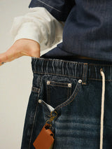 CR Wide Denim Banding Balloon Pants