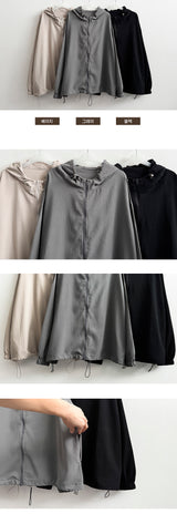 Burve string hooded jumper
