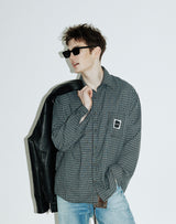 Vintage Check Shirts (Ashed-blue)