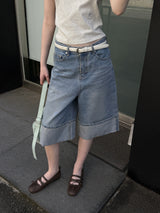 [ORIGINAL] Riku Roll-up Bermuda Denim Pants
