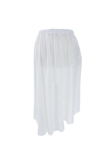 Butterfly lace unbal skirt (2color)