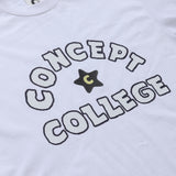 Concept College ハンドロゴホワイトショートスリーブTシャツ [Unisex]