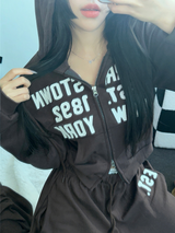 STREET PATCH WIDE PANTS 🤎🤍🖤3COLOR