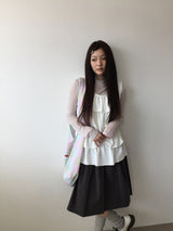 Pale Bloom Midi Skirt (3color)