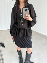 elin string blouse (2color)