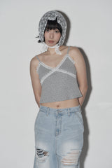 フリルレーストップ(grey)