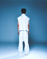TUKED BAGGY PANTS (WHITE)