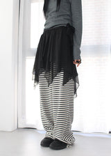 TERRY STRIPE PANTS