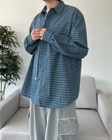 ミカウォッシングチェックシャツ