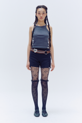 PIECERED SLEEVELESS TEE