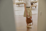 HANDLE BAG LIZZARD BROWN