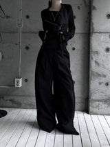 suede drape rider jacket (2color)