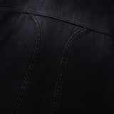 BINDING POINT DENIM JACKET
 - BLACK
