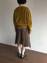 Nadine cutout midi skirt (3color)