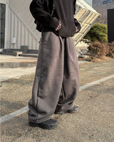 Nover Back Patch Fleece Sweat Pants