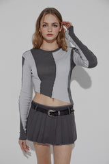 CHINO PLEATS SKIRT