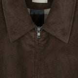 Stranger Regular Fit Corduroy Bomber Jacket (Brown)
