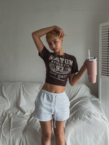 93 プリンティドスリム半袖Tシャツ