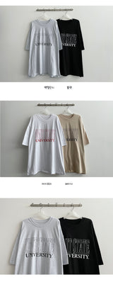 VD Boxy Loose Short-Sleeved T-Shirt