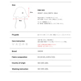 VAZAR Hairy Cloche Hat / White