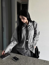 Silk Stripe Classic Shirt