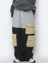 Sweat Coloring String Cargo Pants