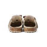 KILLWINNER Beige Birkenstock-style Shoes - Perforated Toe-Covering Slippers