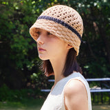 VZ Long Label Half Punching Bucket Hat / Beige