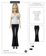 Tina 89 Button Rib Top (3color)