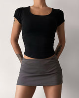 Athletic Low-Rise Skirt & Pants (2C)