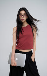 [U-BASIC] Pose Scene Ribbed Sleeveless