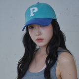 フローラル Pロゴ ボールキャップ (Blue & Teal)